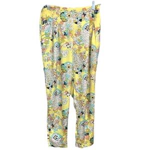Traffic People Floral Retro Silky Pants